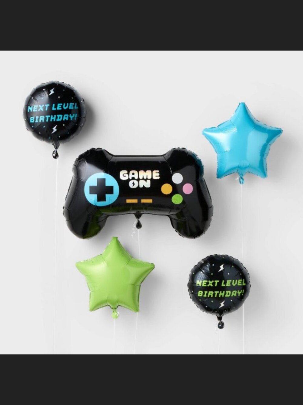 ☀️ 5ct Video Game Happy Birthday Foil Balloon Bundle - Spritz